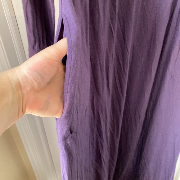 Full Length Purple Long Sleeve w/ POCKETS! Medium - Picture 3 of 5